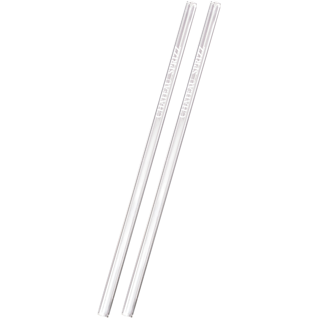 Château Sprizz Strohhalme aus Glas 2er Set